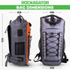 BUNDLE SPECIAL Rockagator Hydric Series 40 Liter Yellow Jacket Waterproof Backpack & 2 15-Liter DRY BAGS