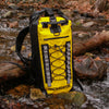 BUNDLE SPECIAL Rockagator Hydric Series 40 Liter Yellow Jacket Waterproof Backpack & 2 15-Liter DRY BAGS