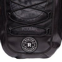 Close-up of KODIAK Blackout backpack bottom hardware