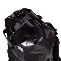 Close-up of KODIAK Blackout backpack top closure