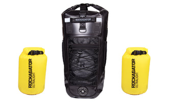 Bundle: KODIAK Blackout 40L waterproof backpack with two Ultralight dry bags