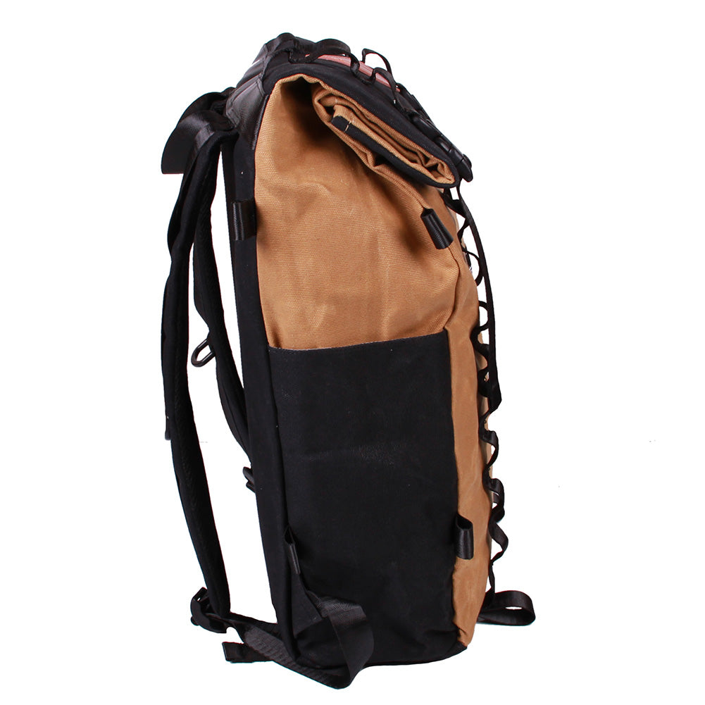 Waxed Canvas Roll Top Backpack - Rustic River Gear