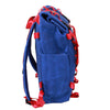 Bundle Special Rockagator LIFEstyle Phoenix Waxed Canvas Roll-Top Backpack and 2 Waterproof Phone Pouches (Blue/Red)
