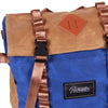 Bundle Special Rockagator LIFEstyle Phoenix Waxed Canvas Roll-Top Backpack and 2 Waterproof Phone Pouches (Blue/TAN))
